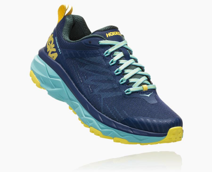 Zapatillas Trail Hoka One One Mujer - Challenger Atr 5 - Azules - CHX960341